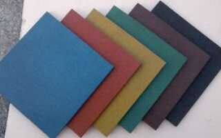 Дачная резиновая плитка: сфера применения резиновой плитки, ее технические характеристики