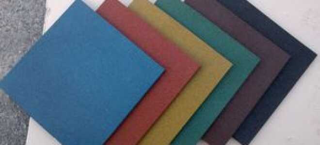 Дачная резиновая плитка: сфера применения резиновой плитки, ее технические характеристики