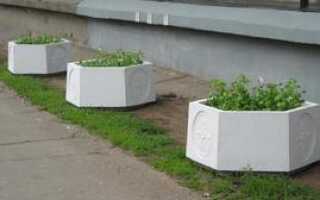 Уличные бетонные вазоны для цветов: виды, характеристики и изготовление