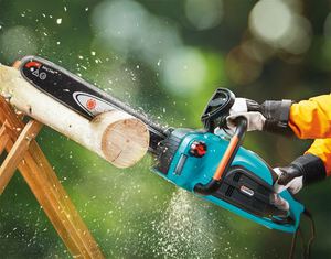 Техническое описание функции блокировки цепной электропилы