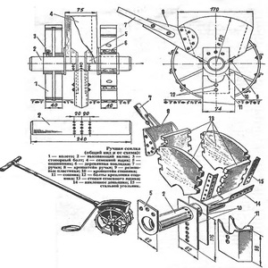 Описание процесса сборки своими руками сеялки разбрасывателя для газонной травы