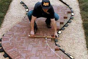 Укладка тротуарной плитки