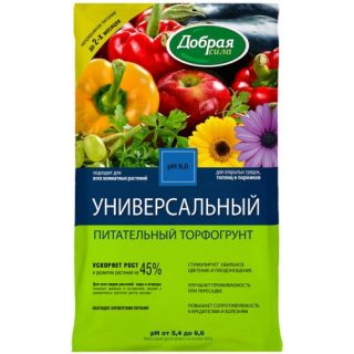 Питательный торфогрунт «Добрая Сила» универсальный